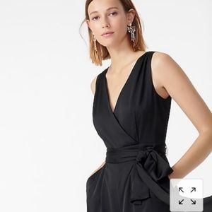 NWT J. Crew wide leg v-neck Jumpsuit size 10 tall